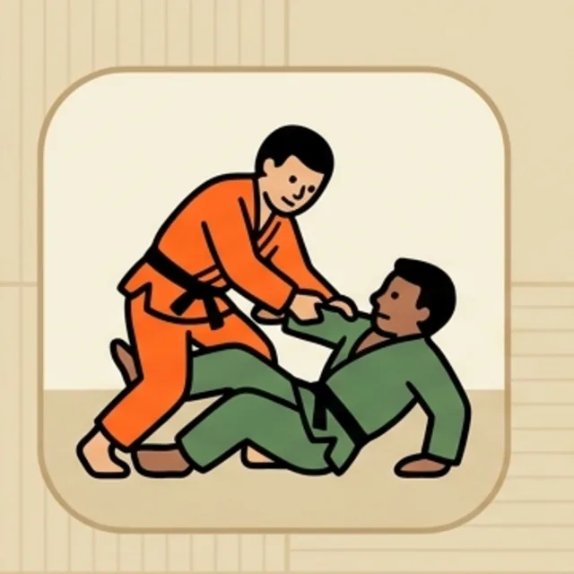 Cartoon icon of a scissor sweep